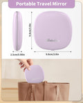 Wobsion Travel Mirror with Light, Rechargeable 1X/10X Compact Magnifying Mirror, Dimmable Pocket Mirror,Handheld 2-Side Mirror with Light,4Inch