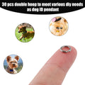 30Pcs Split Rings, 8Mm Stainless Steel Small Key Chain Mini Keychain Rings Split Open Jump Rings for Jewelry Making Metal Keyring Connectors Key