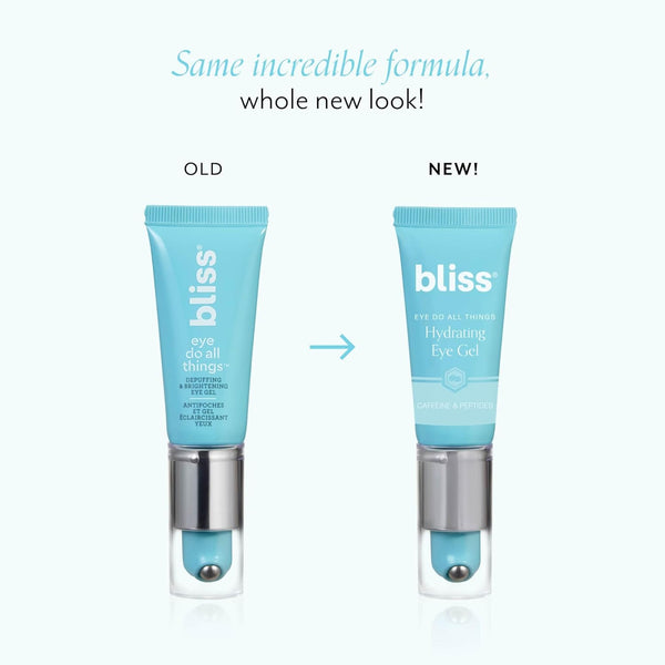 Bliss Eye Do All Things Hydrating Eye Gel Depuff & Brighten Straight-From-The-Spa Paraben Free, Cruelty Free 0.7 Fl Oz