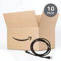 Amazon Basics RJ45 Cat 6 Ethernet Patch Cable, 1Gpbs Transfer Speed, Gold-Plated Connectors, 5 Foot - 10-Pack, Black