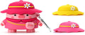 3D Cute Chic Cartoon Kids Teens Boys Girls Women Lovely Stylish Cross Body Bag Piglet Shape with Three Hats Soft Case for Airpod Pro 2019/Airpod