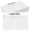 70 Count Recipe Cards 4X6 White, Double Sided, Blank for Bridal Shower and Wedding