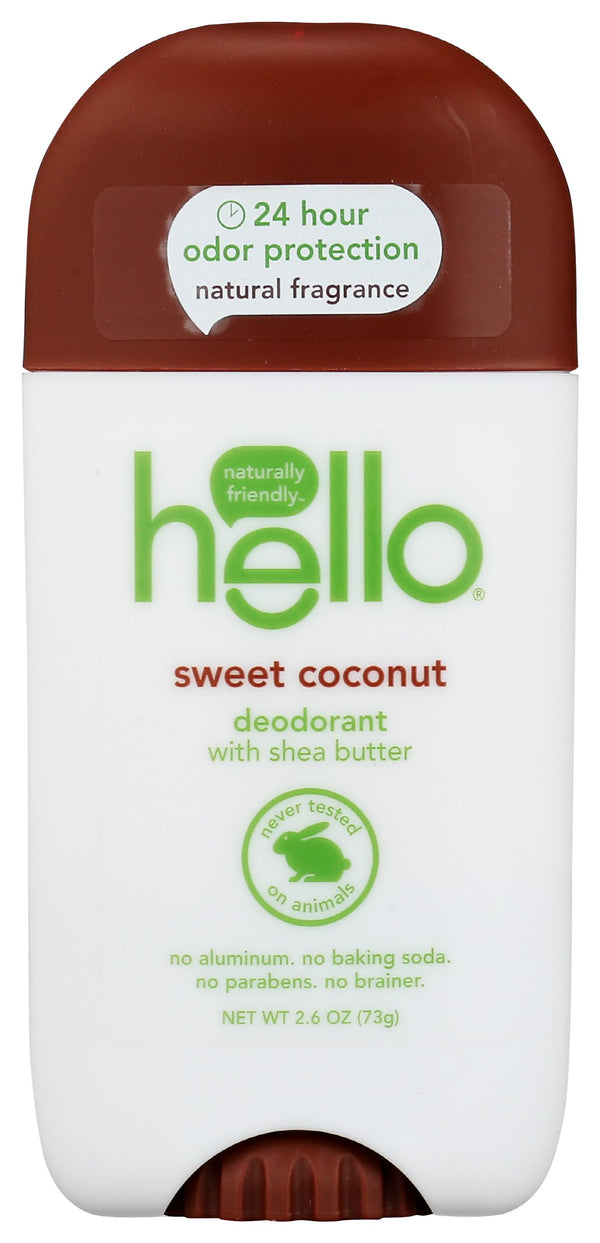 HELLO Sweet Coconut Deodorant, 2.6 OZ