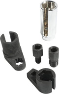 Zlirfy 5PCS Oxygen Sensor Removers,Automotive Oxygen Sensor Socket Wrench Remover Tool and Thread Chaser Set,O2 Oxygen Sensor Socket Set for