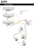 KAISH Heavy Duty 5 Way Guitar Pickup Lever Switch Guitar Pickup Selector Switch for Strat Tele with Plastic Chrome Tip