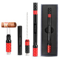 Cigar Punch Multitool 4-In-1 Cigar Draw Enhancer Tool, Twin Needle, Retractable and Screw Out Cigar Double End Punch-2 Size Blades Cigar Hole