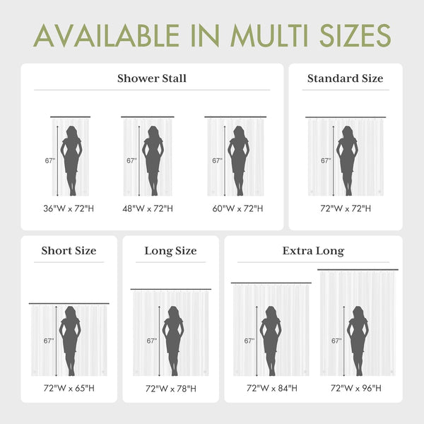 Amazerbath Shower Curtain Liner, 72X72 Clear Shower Curtain Liner, Waterproof Plastic Shower Liner, Cute Lightweight PEVA Shower Curtain for