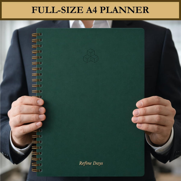 Undated Daily Planner - Time Blocking Planner & ADHD Planner. to Do List, Hourly Schedule, Daily and Monthly Agenda. Time Management &