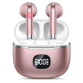 Wireless Earbuds, Bluetooth Headphones 5.3, 50H Playtime LED Display Deep Bass Ear Buds with 4 ENC Noise Cancelling Mic, IP7 Waterproof In-Ear