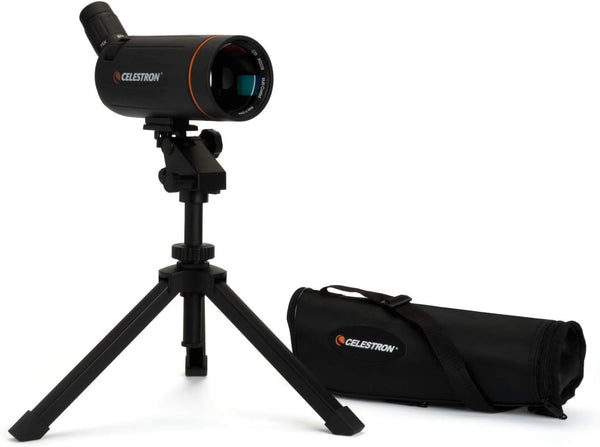 Celestron 52238 Mini Mak 70Mm Angled Spotting Scope â Maksutov Spotting Scope â Great for Long Range Viewing â 25â75X Zoom Eyepiece â