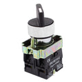 Uxcell 22Mm Latching 2 NO Three 3-Position Rotary Selector Select Switch ZB2-BE101C