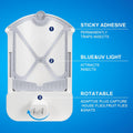 Flying Insect Trap, Compatible with ZEVOM364A Refill, 2 Plug-In Base + 2 Cartridge