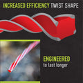 Weed Warrior Pulverizer Twist Universal Trimmer Line, 0.065" Diameter X 100', Red Core/Silver Tips