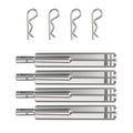 LS'BABQ Grill Burners Replacement Parts for Bull Grill, Cal Flame Aussie Blaze Bakers Chefs Jenn AIR Thermos Turbo Charbroil, 4 Pack Heavy Duty