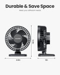 Gaiatop USB Desk Fan, Small But Powerful, Personal Portable Quiet 3 Speeds, Adjustable Mini Table Desktop fan for Cooling Home Office Car Summer