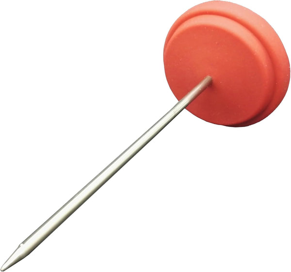 Classic Style Meat Thermometer with Red Silicone Holder Temperature from 130 to 190F Degree Suit for Home and BBQ Kitchen Thermometer