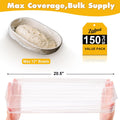 150PCS Plastic Bowl Covers for Banneton Bread Proofing Basket Fit up to 12" Bowls, for Sourdough Bread Baking Supplies, Bread