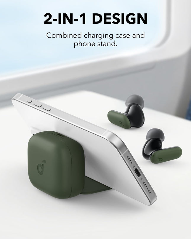 Soundcore P30I by Anker Noise Cancelling Earbuds, Strong and Smart Noise Cancelling, Powerful Bass, 45H Playtime, 2-In-1