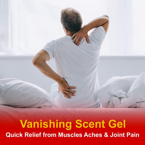 Careall Muscle & Joint Vanishing Scent Gel, 3.0 Oz. (3 Pack), Non-Greasy, Pain Relief Gel for Muscle, Back and Minor Arthritis, Topical Analgesic,