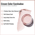 Oulac Shimmer Cream Eyeshadow Also for Highlighter Blendable Eye Shadow Waterproof&Long Lasting with Moisturizing Formula Soft Shimmer Eye