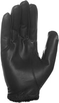 Harssidanzar Mens Thin Unlined Leather Police Duty Gloves GM031