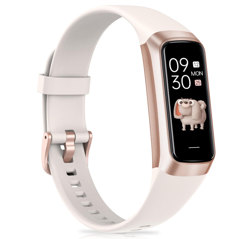 Fitness Tracker with Heart Rate, Blood Pressure, Sleep Tracking, Calorie Tracking, Activity Tracker with 1.1" AMOLED Color Screen, Waterproof Step