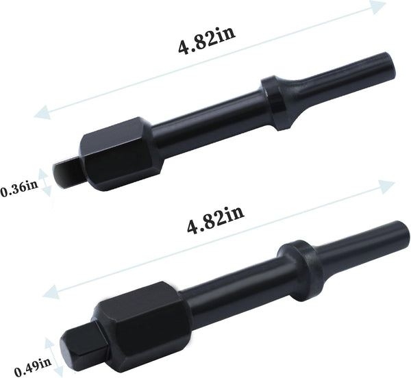 32029 Air Hammer Socket Adapter, 37315 3/8" & 37316 1/2" Shake 'N Break Pneumatic Bolt Breaker Set,2-Piece