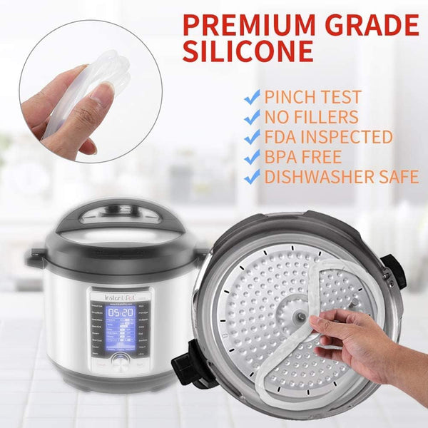 Sealing Ring Fits 3 Qt Instant Pot Mini- Replacement Silicone Gasket Seal Rings for 3 Quart Instapot Pressure Cooker Insta Pot Accessories Parts