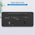 Peakeep Digital Alarm Clock for Bedroom Bedside, Loud Alarm Clock for Heavy Sleepers, Large Big LED Numbers for Seniors, Battery Backup Plug in