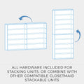 Closetmaid 1565 Stackable 5-Shelf Organizer, White