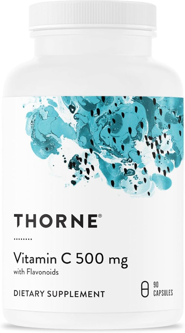 THORNE Vitamin C - Blend of Vitamin C and Citrus Bioflavonoids from Oranges - Support Immune System, Production of Cellular Energy, Collagen