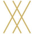 4 Pieces 12 Inches 1/4 Inch Brass round Rods, Favordrory Brass Rods Lathe Bar Stock, 1/4 Inch in Diameter 12 Inches in Length