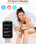 RUIMEN Fitness Tracker, Fitness Watches for Women Men with Heart Rate Monitor Blood Oxygen Sleep Tracker Pedometer, 1.47" Smart Watch Step Calorie