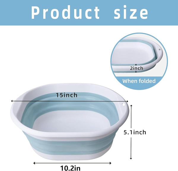 Tlswshsy Portable Pool Foot Bath,Collapsible Pool Foot Wash Basin Tub,Foot Bath Basin for above Ground Swimming Pools Accessories