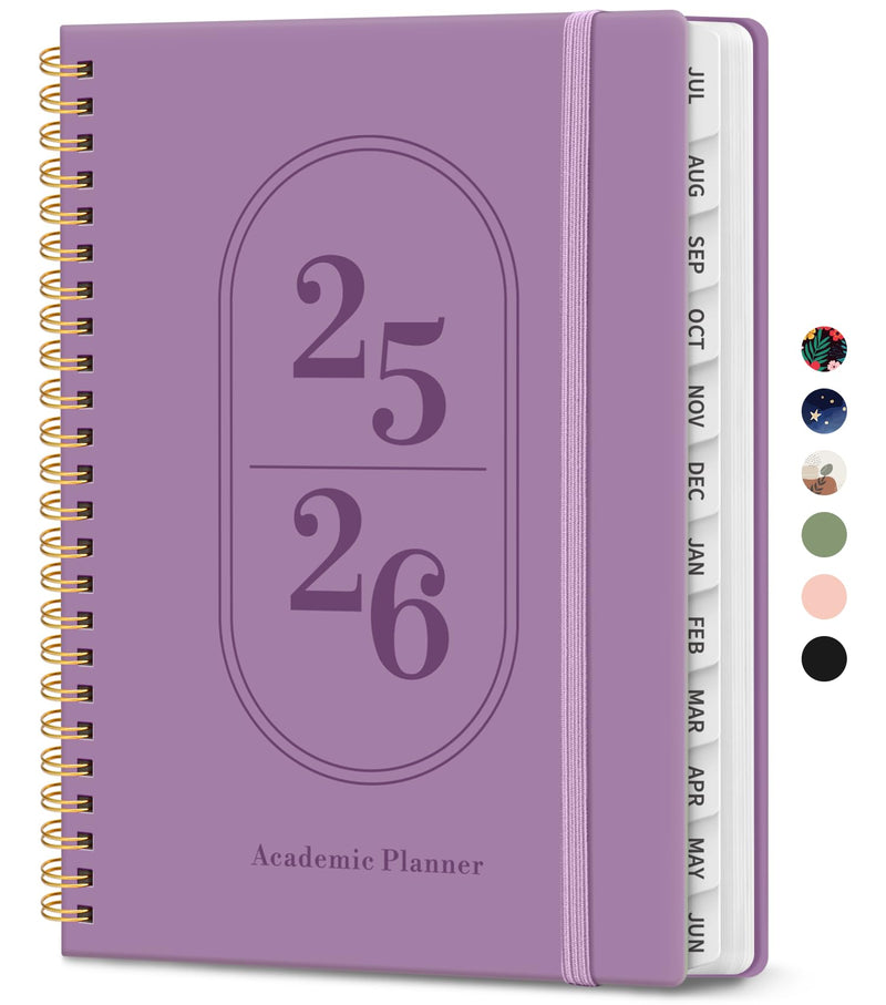 Planner 2025-2026, Academic Year Weekly and Monthly Calender Planner, July 2025 - June 2026, Spiral Bound School Planning Tool, Perfect for
