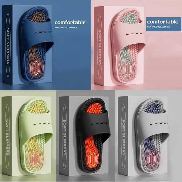 Acupressure Massage Slippers Acupressure Foot Massager Shoes Reflexology Sandals Gift for Men Women Reduce Feet Neuropathy Pain Relief and Tension