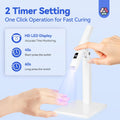 SAVILAND Mini U V Light for Nails - Cordless Handheld U V Lamp with Portable Stand, Handsfree LED Gel Nail Lamp Portable Nail Dryer for Curing Gel