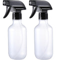 Small Water Spray Bottle for Hair, Frosted Clear Plastic Small Squirt Bottle with Adjustable Mist/Stream, Refillable Empty Mister Spray Bottles