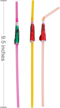 ALINK 50 Umbrella Parasol Drinking Straws, Hawaiian Beach Cocktail Luau Party Decorations Supplies