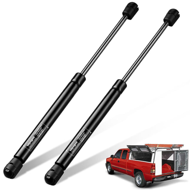 C16-08941 16" 28Lbs/127N Gas Shock Strut for Leer Are Camper Shell Topper Rear Window, Truck Cab Canopy Door, Set of 2 V