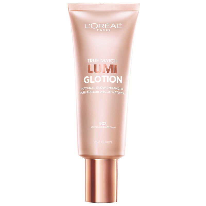L'Oreal Paris Makeup True Match Lumi Glotion, Natural Glow Enhancer, Illuminator Highlighter, Bronzing Drops for a Sun-Kissed Glow, 902 Light