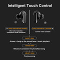 Smart Touchscreen Wireless Bluetooth 5.3 Headset, Super Smart Noise Canceling Earbuds, In-Ear Earbuds with Ear Caps, IPX56 Water Resistant, for