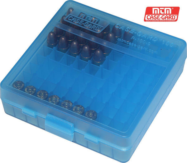 MTM 380/9MM Cal 100 round Flip-Top Ammo Box