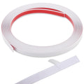 Peel and Stick Wall Trim, Flexible Mirror Edging, Finish Molding for Ceiling Floor Tile Edge Furniture and Home Decoration (Matte White, 196.8" X