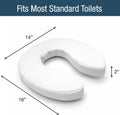 DMI Raised Toilet Seat Cushion Seat Cushion and Seat Cover to Add Extra Padding to the Toilet Seat While Relieving Pressure, Tear Resistant, FSA &