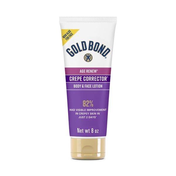 Gold Bond Age Renew Crepe Corrector Body Lotion, Replenishing & Smoothing Formula, Gold Bond Crepe Corrector Body Lotion, 8 oz 8 Ounce (Pack of 1)