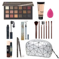 All in One Makeup Kit for Women Girls Teens Makeup Set 16 Colors Eyeshadow Palette Foundation Eyeliner Contouring Stick Lip Gloss Eyebrow Mascara