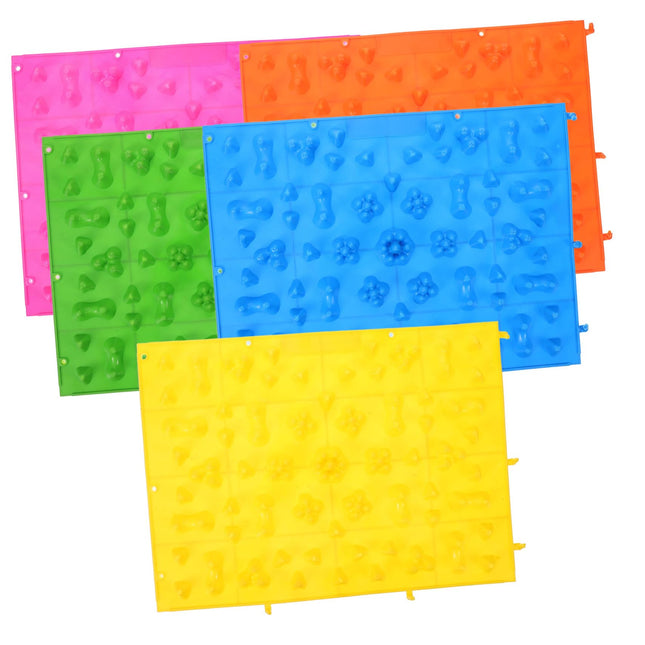 SUPVOX 5Pcs Foot Reflexology Training Mat Acupressure Pad for Foot Massage Toe Pressure Massager for Muscle Relaxation a