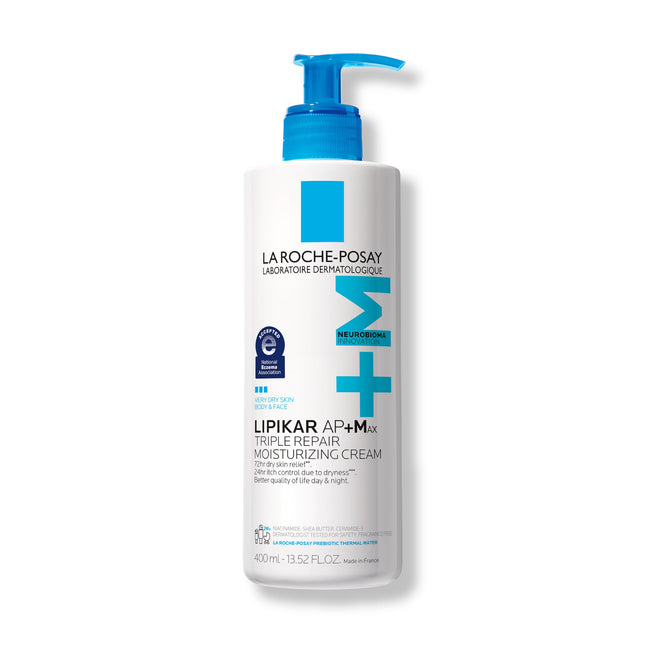 La Roche-Posay Lipikar AP+MAX Triple Repair Moisturizing Body Cream | Face & Body Lotion for Dry Skin with Shea Butter &