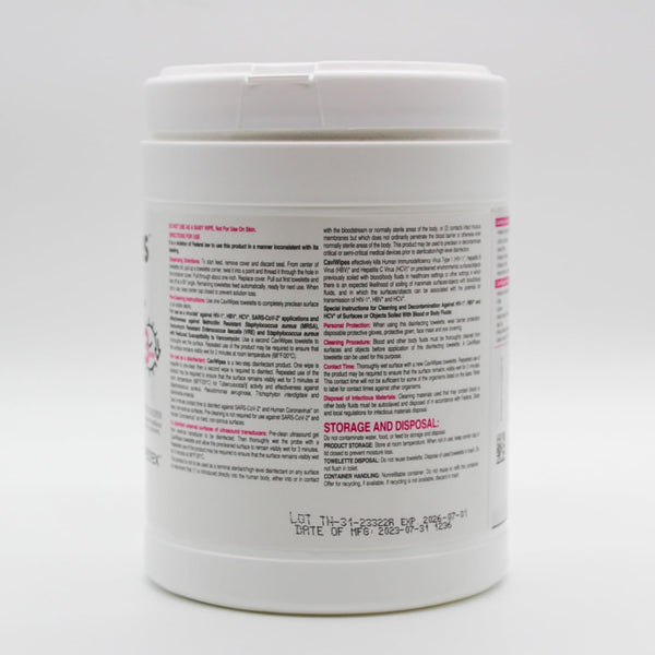 Caviwipes - Disposable Germicidal Cleaner & Healthcare Disinfecting Wipes, 160 Count